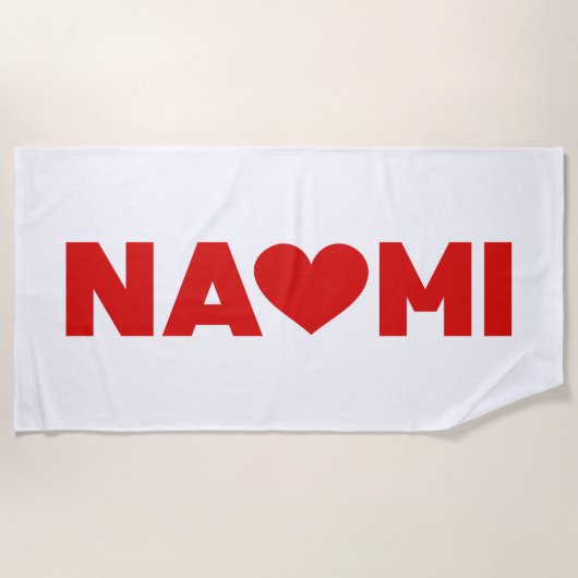Naomi Liebe Strandtuch (Vorderseite)