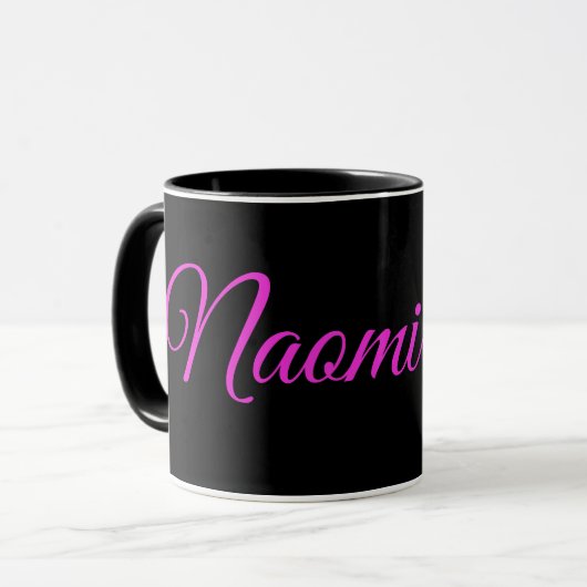 Naomi, Name mit australischer Wildtierart, Tasse (Vorderseite Links)