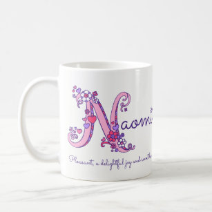 Naomi Namensmonogramm-Tasse der Kaffeetasse