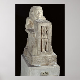 Naophorous Statue des königlichen Schreibers, Seti Poster