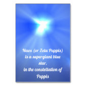 Naos Tischnummer (Rückseite)