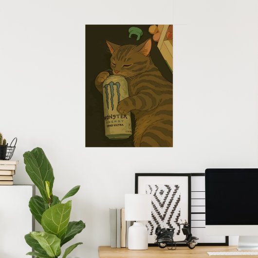 Nap cat memes poster (Heimbüro)