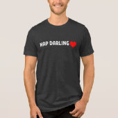 Nap Darling – Cute Lazy Sleep Lover Heart Tri-Blend Shirt (Vorderseite)