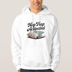 Nap-Falle aktiviert Lustige Laptop-Prokrastinati Hoodie