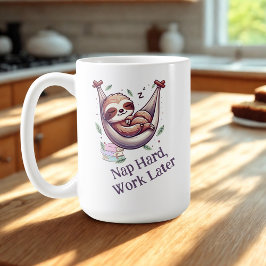 Nap Hard Sloth Kaffeetasse