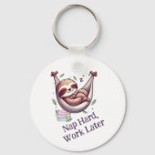 Nap Hard Sloth Schlüsselanhänger (Vorderseite)