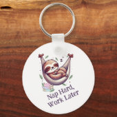 Nap Hard Sloth Schlüsselanhänger (Vorderseite)