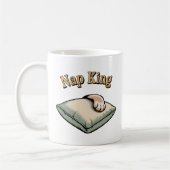 Nap King | Cozy Dog Dad Humor Kaffeetasse (Links)