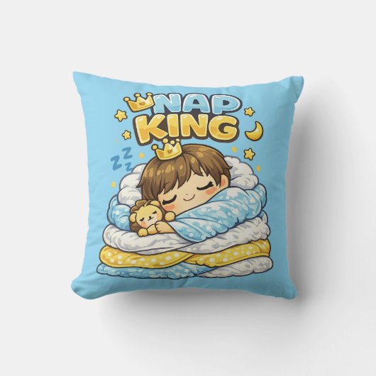 Nap King Kawaii Kissen  (Vorderseite)