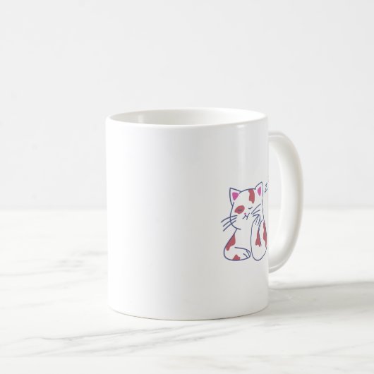 Nap Mode Mug | Sleepy Kitty Vibes Kaffeetasse (VorderseiteRechts)