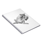 Nap Notes – Relaxed Dog Art Notebook Notizblock (Rechte Seite)