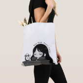 Nap Now Panic Later Relatable Chibi Girl Illustrat Tasche (Von Nahem)