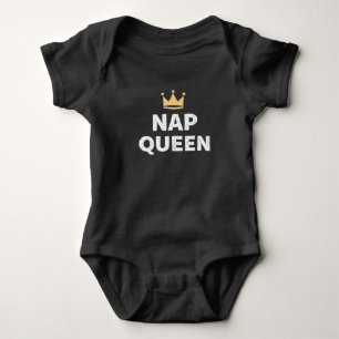 Nap Queen Lustige Königskrone Baby Bodysuit Strampler