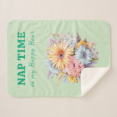 Nap time happy hour flowers green sherpadecke (Vorderseite (Horizontal))