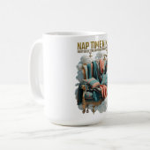 Nap Time Ninja T Shirt Kaffeetasse (Vorderseite Links)