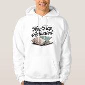 Nap Trap Activated | Funny Laptop Procrastination Hoodie (Vorderseite)