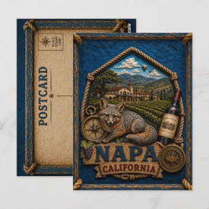 Napa California Postkarte Vintage Reise