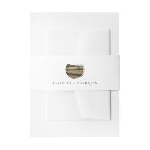 NAPA California Watercolor Skyline Wedding Einladungsbanderole