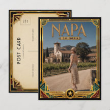 Napa Kalifornien Vintage Art Deco Golden Age