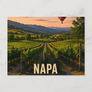 Napa Kalifornien Weinberg Tal Reise Geschenk Postkarte