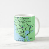 Napa Sonoma Wine Landkarte Tasse (VorderseiteRechts)