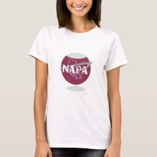 Napa Space Style Logo für Weinglas T-Shirt