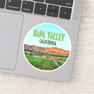 Napa Tal California Weinberg Vintag Aufkleber