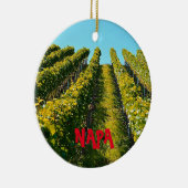 Napa Tal Landschaftliche Weihnachtsfeier Keramikornament (Rechts)