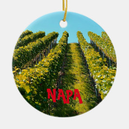 Napa Tal Landschaftliche Weihnachtsfeier Keramikornament
