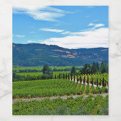 Napa-Tal-Szene Weinetikett (Einzelnes Label)