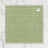 Napa Tal Wasserfarbener Weinberg Landschaft Hochze Geschenkanhänger (Rückseite)