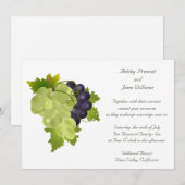 Napa Trauben Einladung zur Hochzeit (Vorne/Hinten)