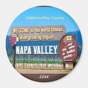 Napa Valle California Magnet