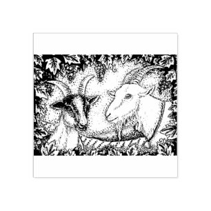 NAPA VALLEY ALPINE KID & BILLY GOAT, GRAPE ARBOR GUMMISTEMPEL
