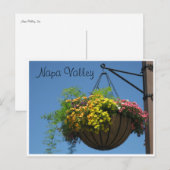 Napa Valley, Ca. Postkarte (Vorne/Hinten)