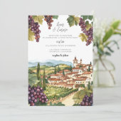 Napa Valley California Einladung (Stehend Vorderseite)