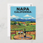 Napa Valley California Postkarte (Vorne/Hinten)
