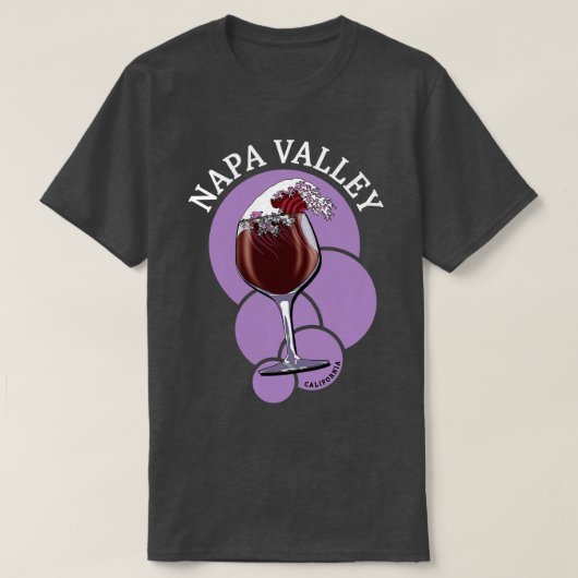 Napa Valley California Wein 1 T-Shirt (Design vorne)