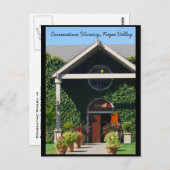 Napa Valley California Weinkeller Postkarte (Vorne/Hinten)