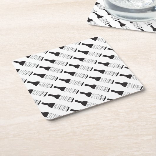 Napa Valley Cities Weinflaschen Party Rechteckiger Pappuntersetzer (angewinkelt)