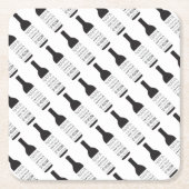 Napa Valley Cities Weinflaschen Party Rechteckiger Pappuntersetzer (Vorderseite)