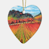 Napa Valley durch Lisa Elley Keramik Ornament (Links)