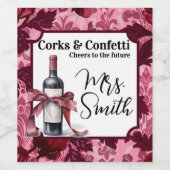 Napa Valley Junggeselinnen-Abschied Weinetikett (Einzelnes Label)