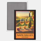 Napa Valley Kalifornien Magnet (Vorderseite/Rückseite)