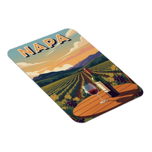 Napa Valley Kalifornien Magnet (Rechte Seite)