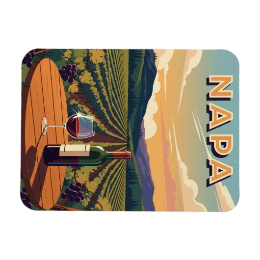 Napa Valley Kalifornien Magnet (Horizontal)