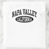 Napa Valley Kalifornien Ovaler Aufkleber (Tasche)