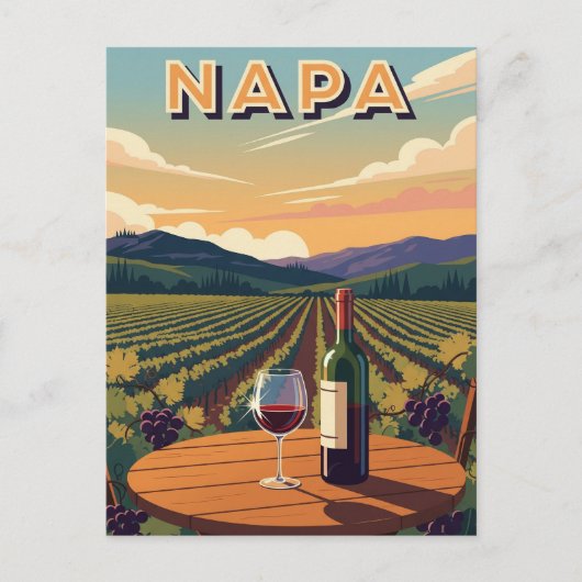 Napa Valley Kalifornien Postkarte (Vorderseite)