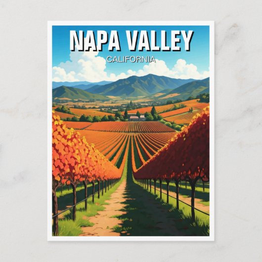Napa Valley Kalifornien Postkarte (Vorderseite)