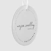 Napa Valley Kalifornien Reisen USA Einfaches Ornam Ornament (Vorderseite)